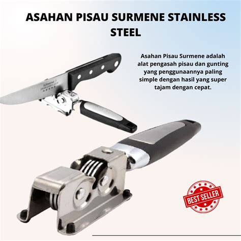 Jual DL Asahan Pisau Candid Stainless Steel Serbaguna Knife Grinder