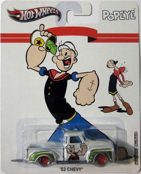 Hot Wheels 52 Chevy Popeye Ruedas De Goma E 1 64 Bs 14 96 En Mercado Libre