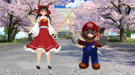 Mario Como Aether Y Reimu Como Lumine By Wishingbag6876 On Deviantart