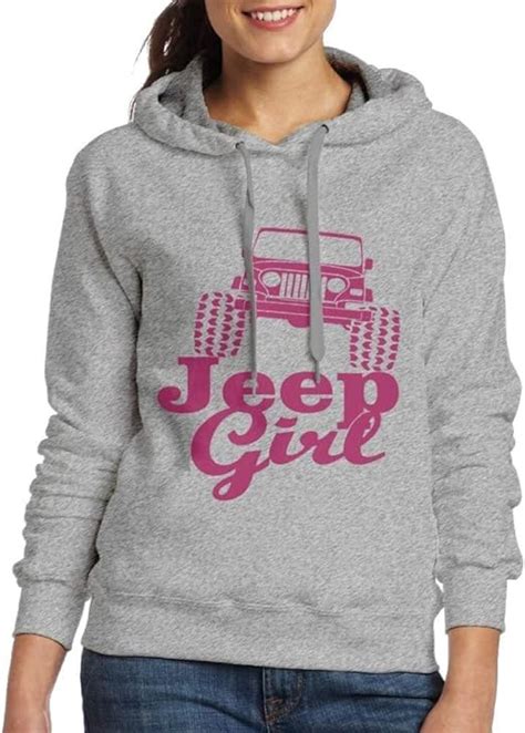 Hoodies For Women Jeep Girl Pink Flag Hooded Pullover Sweatshirts