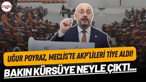 Uğur Poyraz Meclis te AKP lileri tiye aldı ZAMANINDA BİR PENGUEN