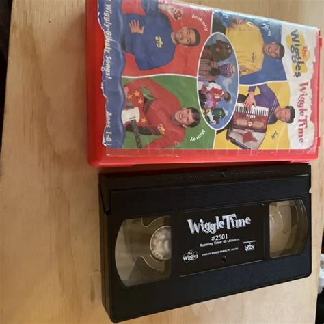 THE WIGGLES WIGGLE Time VHS Tape 1999 Vintage Preschool Red Clamshell #2501 $13.62 - PicClick AU