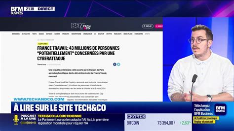 À lire sur le site Tech Co France Travail 43 millions de personnes