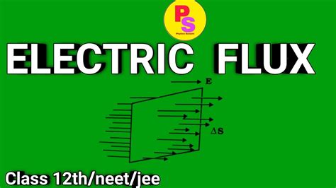 Electric Flux And Area Vector Electric Charges And Fields Class 12 Physics Electric Flux Youtube