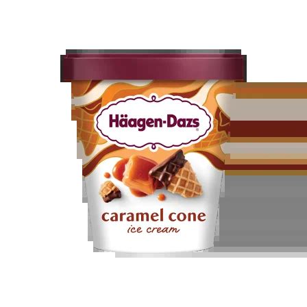 Caramel Cone Ice Cream H Agen Dazs