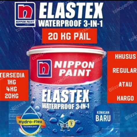 Jual Elastex 20 Kg Pail Asli Pabrik Nippon Paint Aneka Warna 20kg Kargo