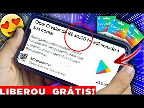 Como Ganhar Gift Card de R 30 REAIS de Graça na Google Play Store