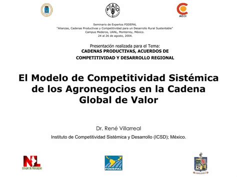 PDF El Modelo de Competitividad Sistémica de los Agronegocios