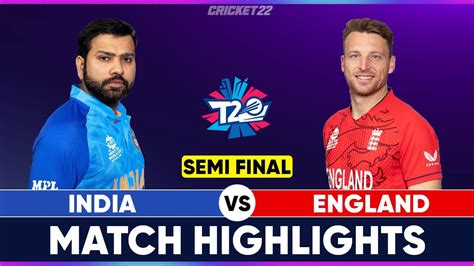 Ind Vs Eng 2nd Semi Final T20 World Cup Cricket Match Highlights