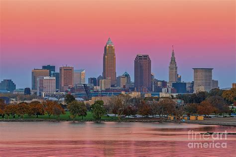 Cleveland Sunset Photograph by Teresa Jack