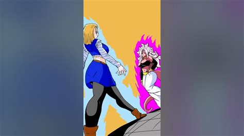 Android 18 Vs Android 21 Edit Dragonball Android21 Android16