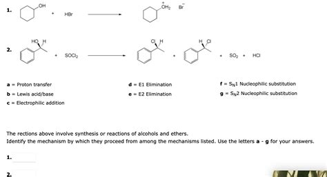 Solved Hbr Br Socl So Hcl A Proton Transfer D Chegg