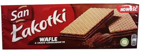 Markizy Czekoladowy San Łakotki Wafle 148 g Wafelki o Smaku