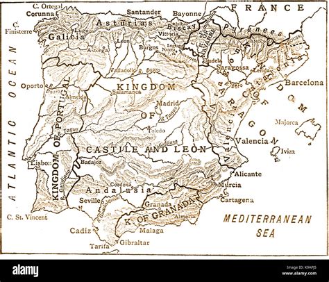 Spain map political fotografías e imágenes de alta resolución Alamy