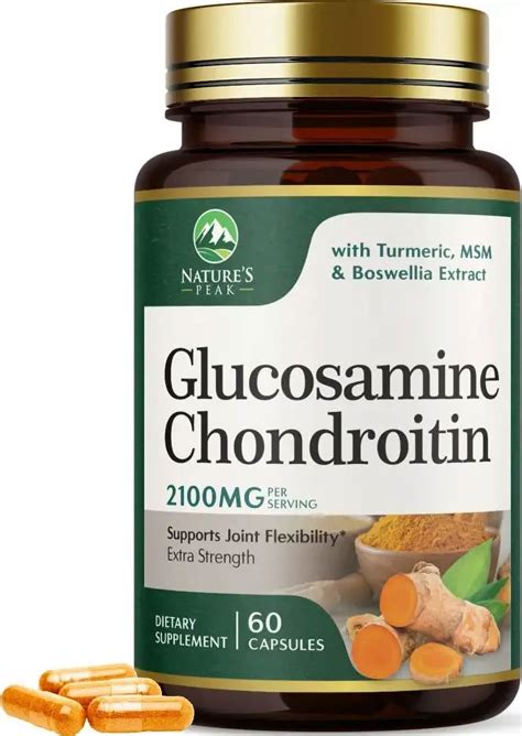 Vitar Life Glucosamine With Chondroitin Turmeric Msm Triple Strength 2100mg