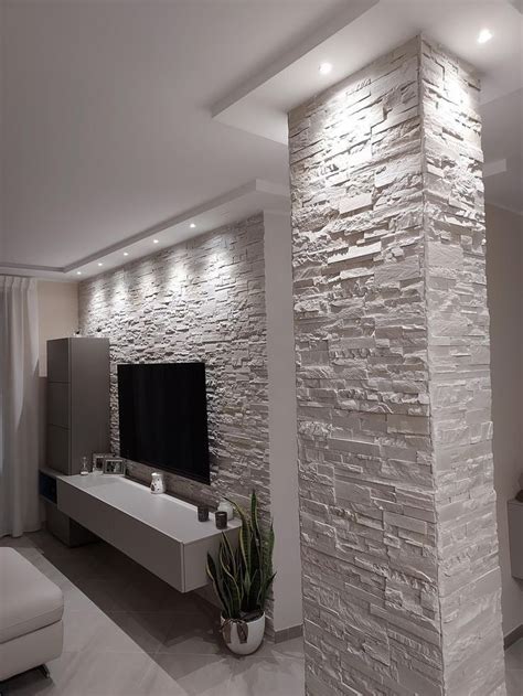 Modern stone wall decorating ideas living room wall design ideas – Artofit