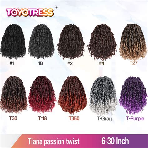 Buy Toyotress Tiana Passion Twist Hair 14 Inch 8 Pcs 12 Strandspack Short Pre Twisted Pre