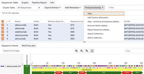 Sequence Alignment – Geneious Biologics Support