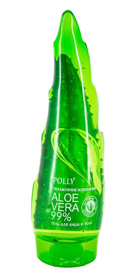 Увлажняющий гель для лица и тела Polly Aloe Vera с натуральным соком