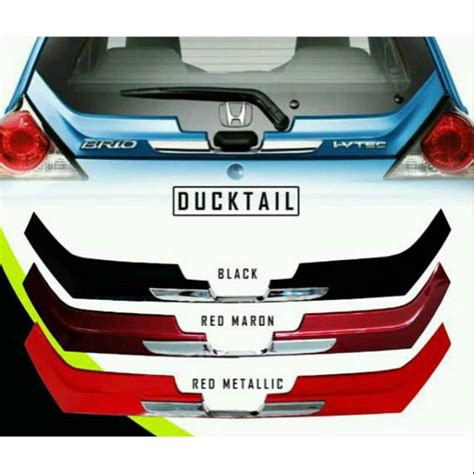 Jual Ducktail Plastik Honda Brio Lama Tahun Shopee Indonesia