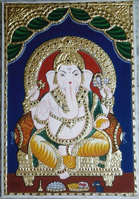 Original Ganesha Tanjore Painting