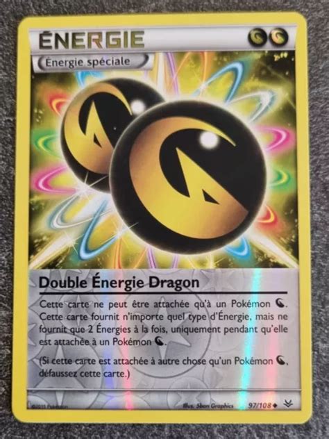 CARTE POKÉMON DOUBLE Energie Dragon 97 108 XY6 Ciel Rugissant EUR 14 99