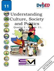 SHS UCSP Q2 LC11 1 Pdf 11 Understanding Culture Society And Politics