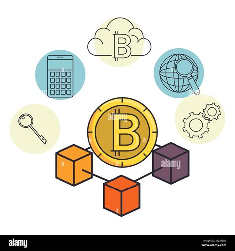 Blockchain Business Set Icons Stock Vector Image And Art Alamy