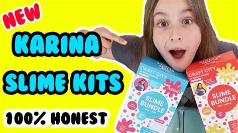 New Karina Garcia Diy Slime Kits 100 Honest Review 😍😍 Youtube