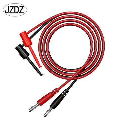 JZDZ 2PCS Multimeter Test Lead 4MM Banana Plug To Test Hook Clips Cable