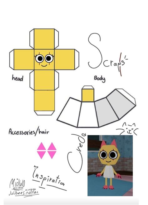 Old Version Of Scraps Papercraft In Paper Doll Template Paper