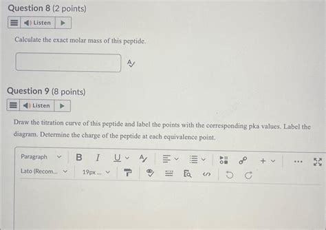 Solved consider the following peptide: GluCysHis Question 7 | Chegg.com 