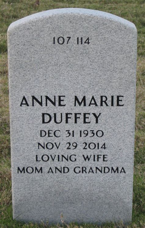 Anne Marie Mccarthy Duffey Find A Grave Memorial