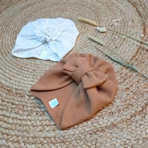 Bonnet Turban Bébé à Noeud en jersey modèle Newen Héros de ses