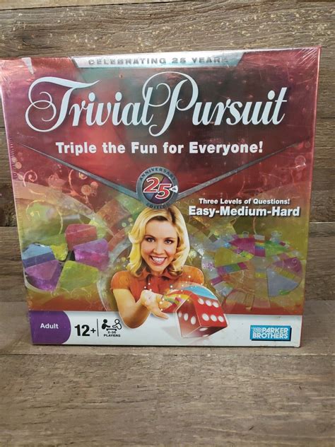 NEW Trivial Pursuit 25th Anniversary Edition Parker Brothers Board Game