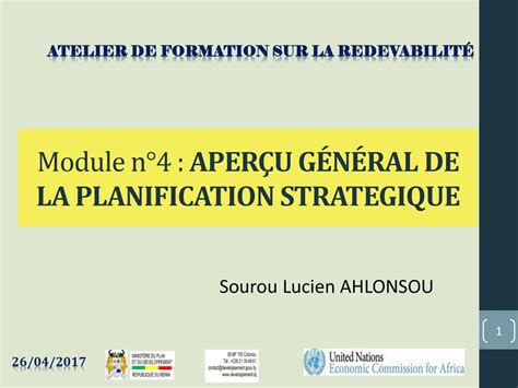 Module N Aper U G N Ral De La Planification Strategique Ppt