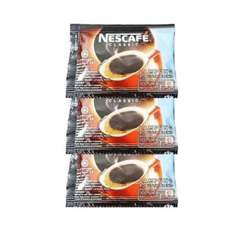 Jual Nescafe Classic Kopi Instan Sachet Lampung Robusta Blend Shopee