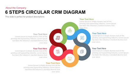 6 Steps Circular Crm Diagram For Powerpoint