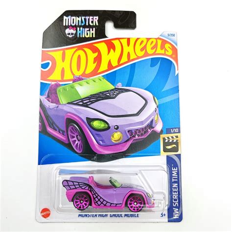HOT WHEELS 2024 3 風火輪汽車 MONSTER HIGH GHOUL MOBILE 1 64 金屬壓鑄模 蝦皮購物