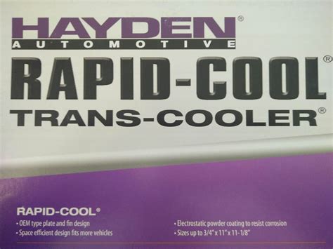 Auto Transmission Oil Cooler Kit Hayden Rapid Cool Large 23 Row 10mm