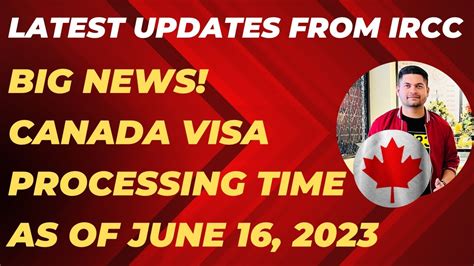 Big News Latest Updates On Canada Visa Processing Time