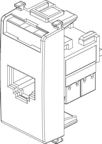 Presa Rj Netsafe Cat E Utp Bianco
