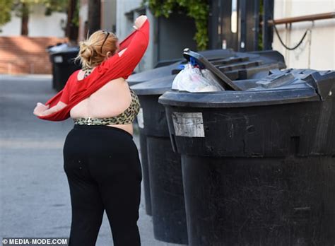 Ajay Rochester Wears A Leopard Print Bikini As She Takes Out The Trash In LA Daily Mail Online