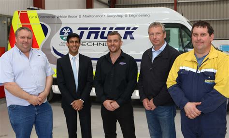 HGV MOT Testing Facility At Truck Technics Ltd Rishi Sunak