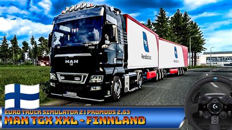 GIGALINER MIT MAN TGX XXL Durch FINNLAND ETS2 G29 G923 Gameplay