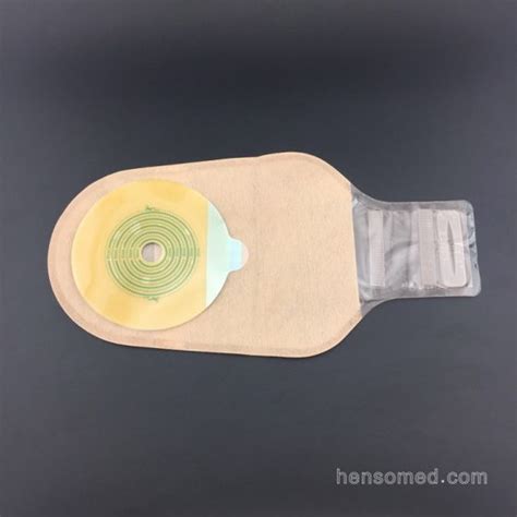 Drainage Ostomy Bag With Clamp Closure One Piece Henso Medical