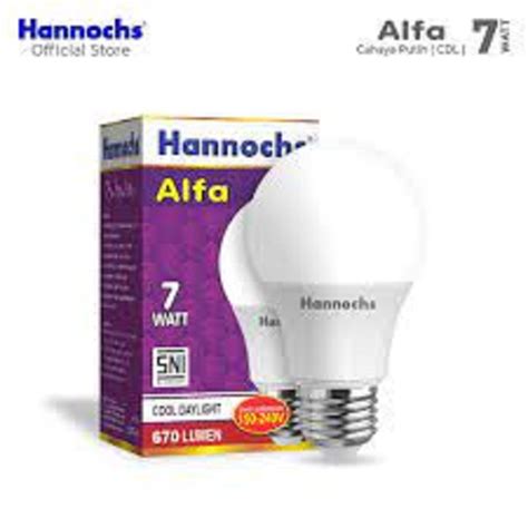 Jual Lampu LED Hemat Energi Hannochs Alfa 7 Watt Putih Cool Daylight