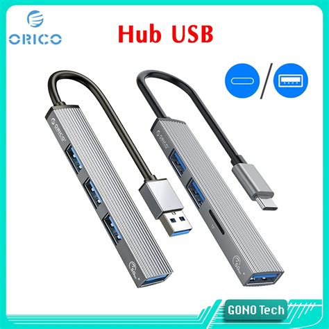 Hub Chia USB Type C A To USB Type A 3 0 MicroSD TF ORICO AH 12F 13