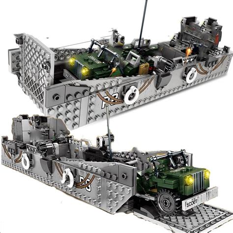 Compatible Lego Toy U.S. Army Normandy D Day LCM3 Landing Craft WW2 ...