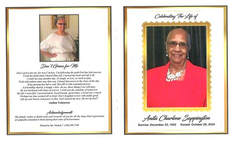 Anita C Sappington Obituary Aa Rayner And Sons Funeral Homes